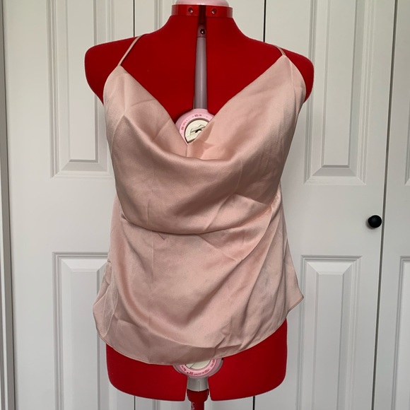 Light pink open back strap top size 8 - Picture 1 of 5